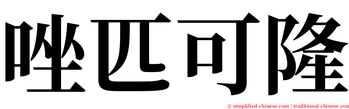 唑匹可隆 serif font