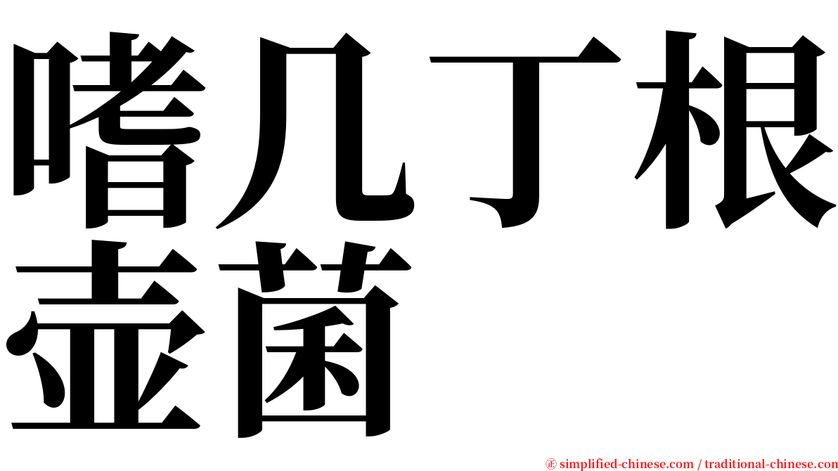 嗜几丁根壶菌 serif font