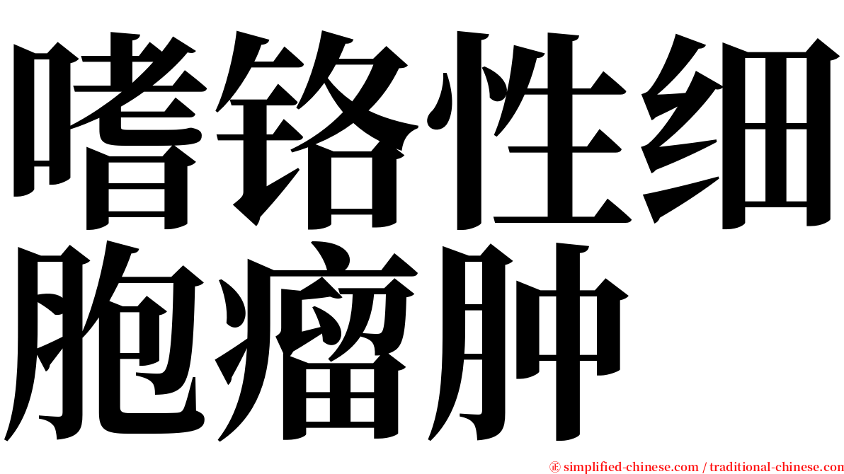 嗜铬性细胞瘤肿 serif font