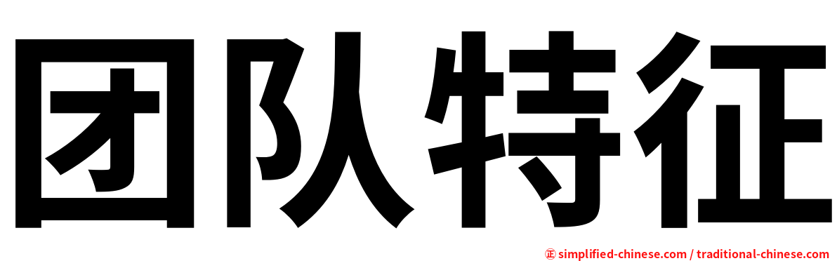 团队特征