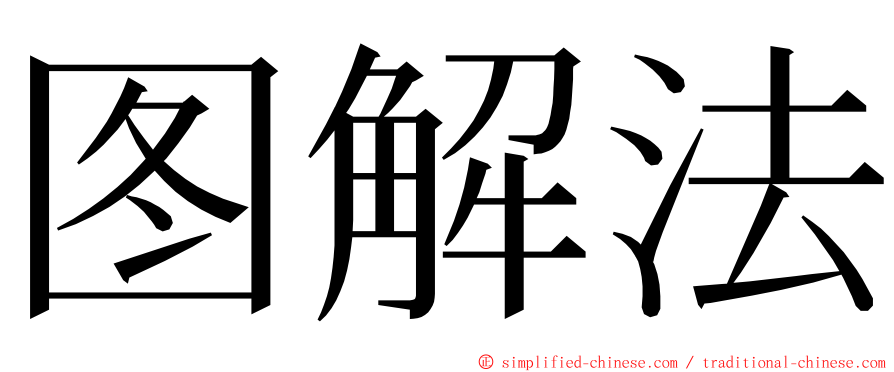 图解法 ming font