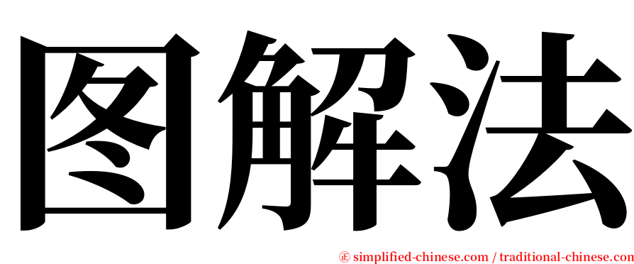 图解法 serif font