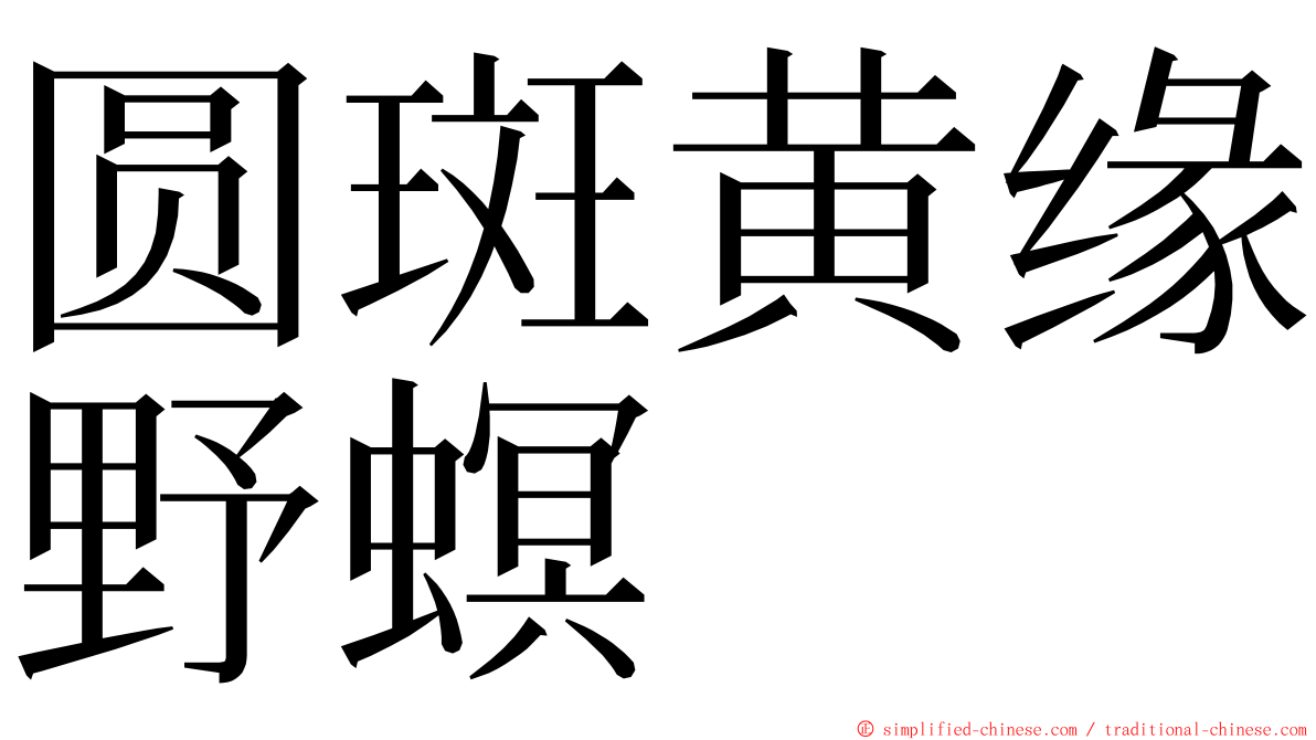 圆斑黄缘野螟 ming font