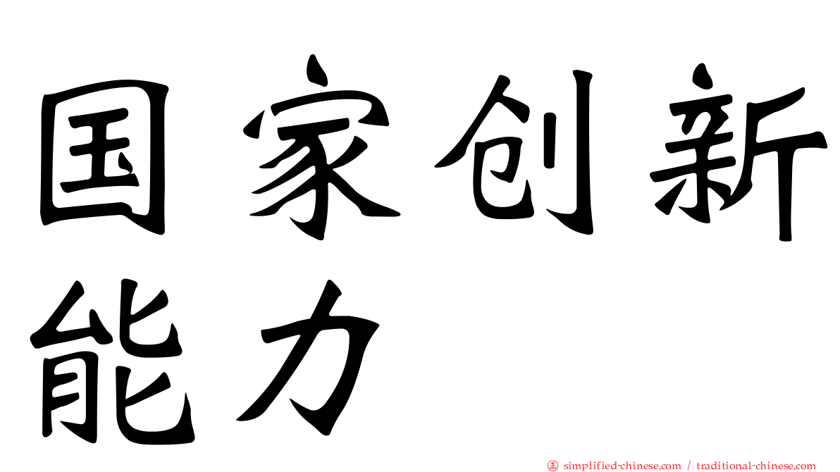 国家创新能力