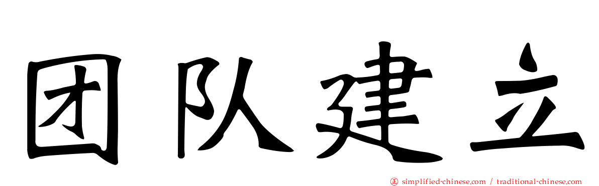 团队建立