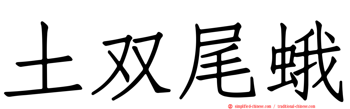 土双尾蛾