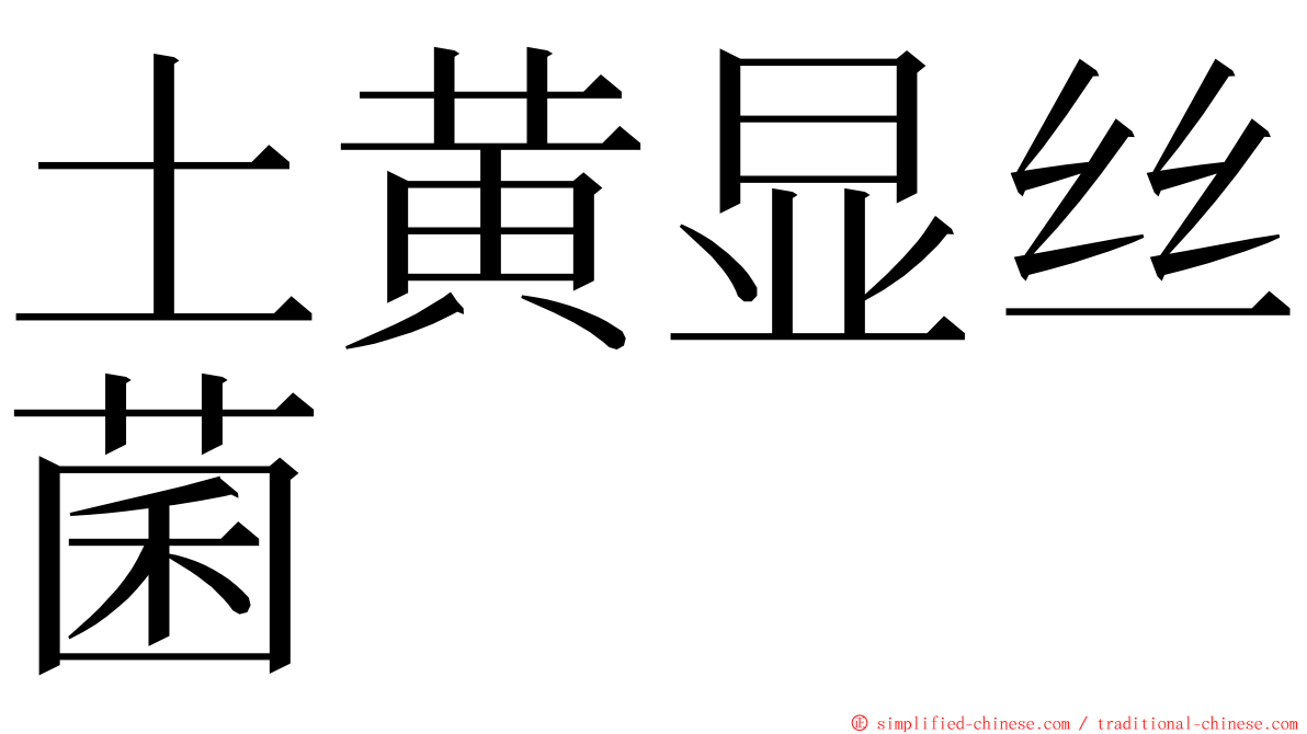 土黄显丝菌 ming font