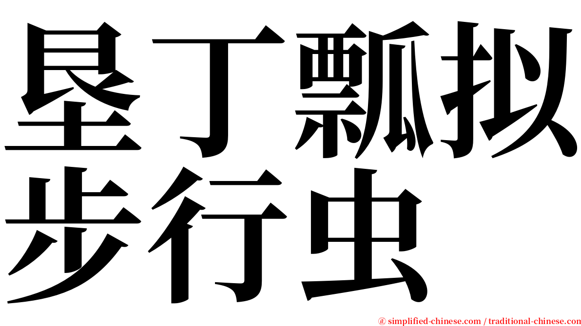 垦丁瓢拟步行虫 serif font