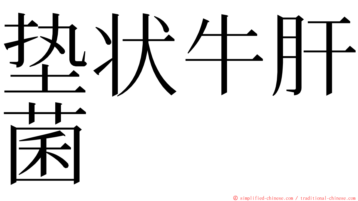 垫状牛肝菌 ming font