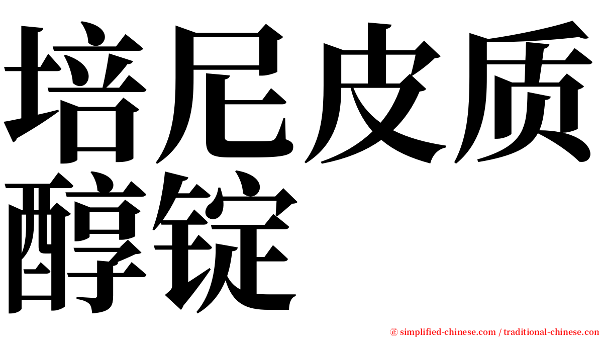 培尼皮质醇锭 serif font