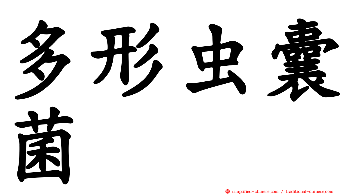 多形虫囊菌