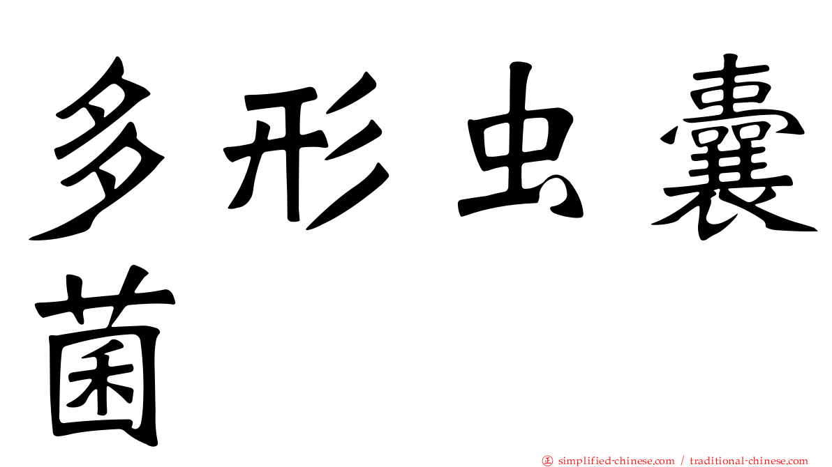 多形虫囊菌