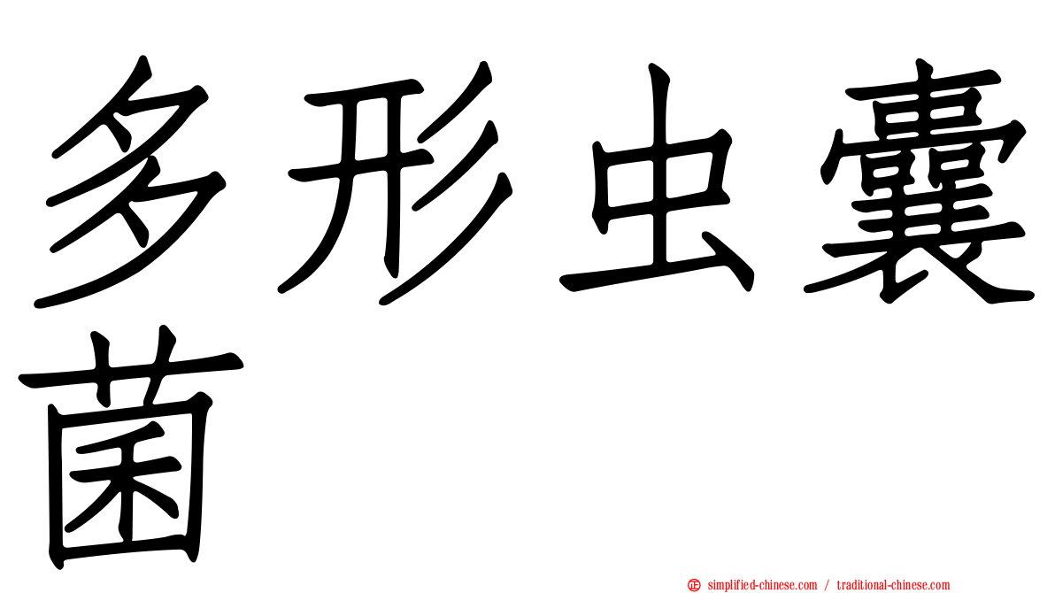 多形虫囊菌