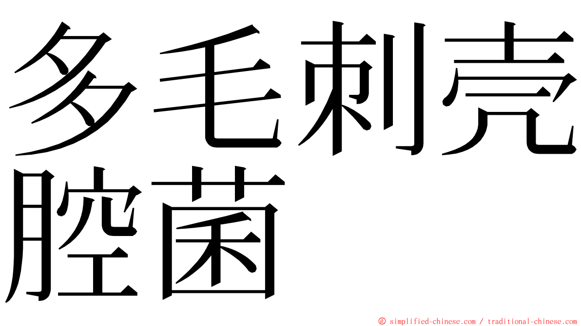 多毛刺壳腔菌 ming font