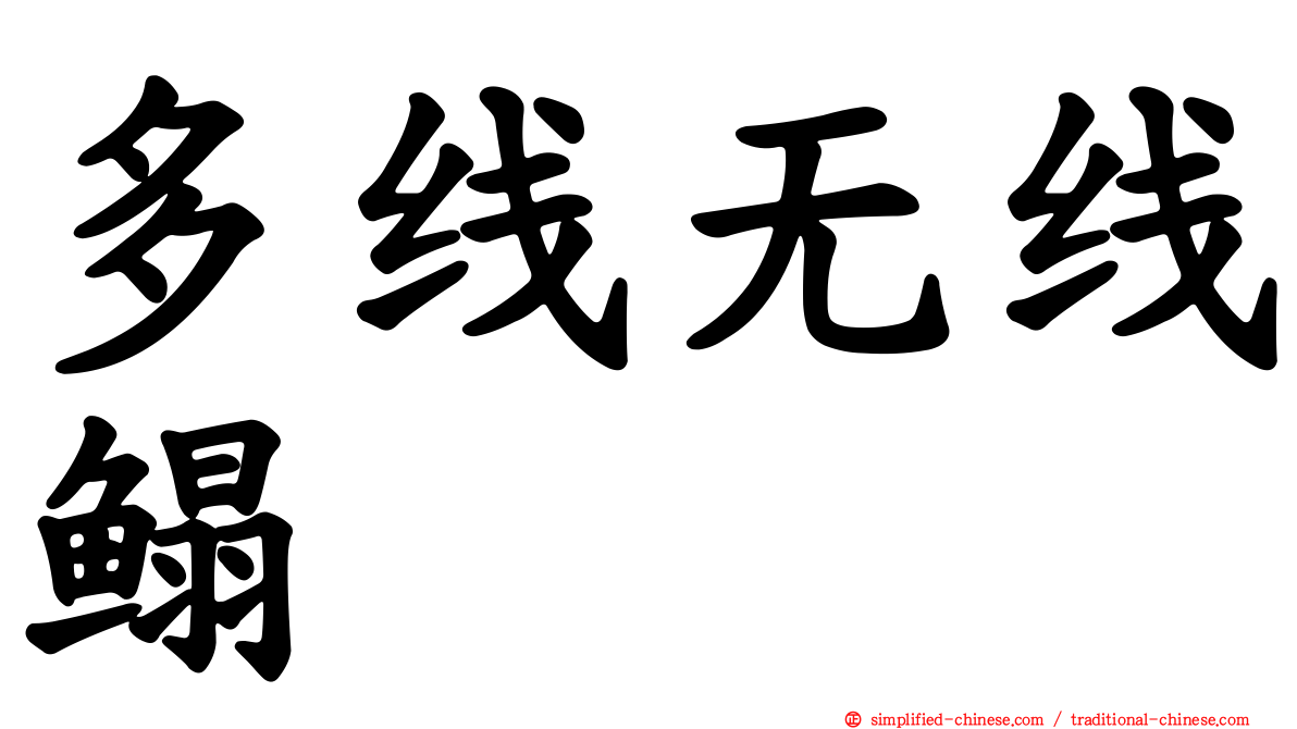 多线无线鳎