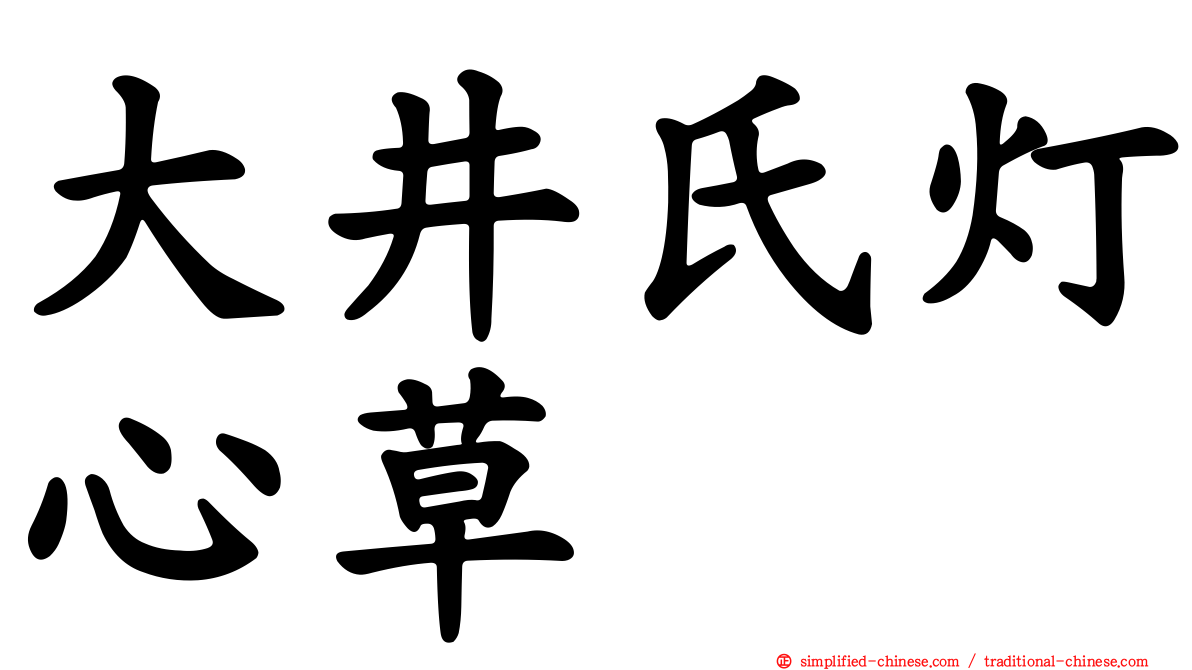 大井氏灯心草