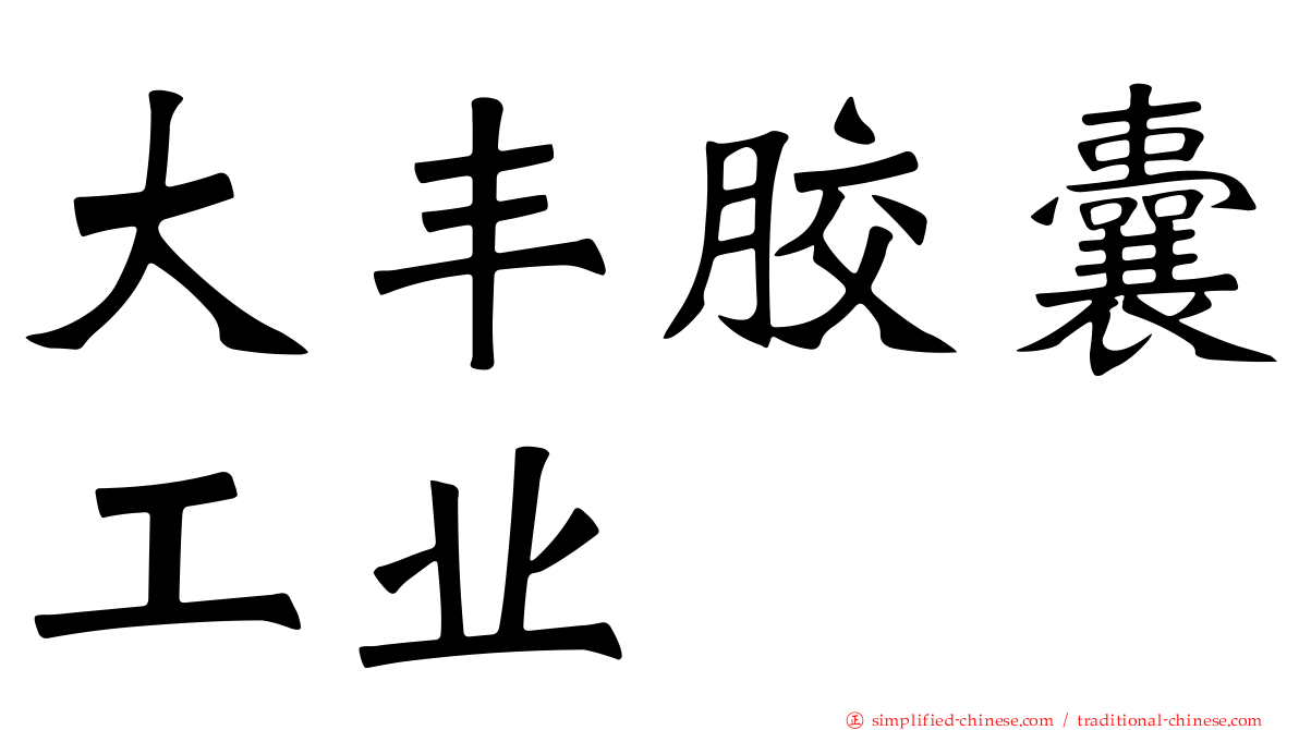大丰胶囊工业