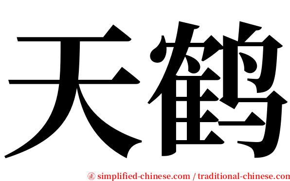 天鹤 serif font