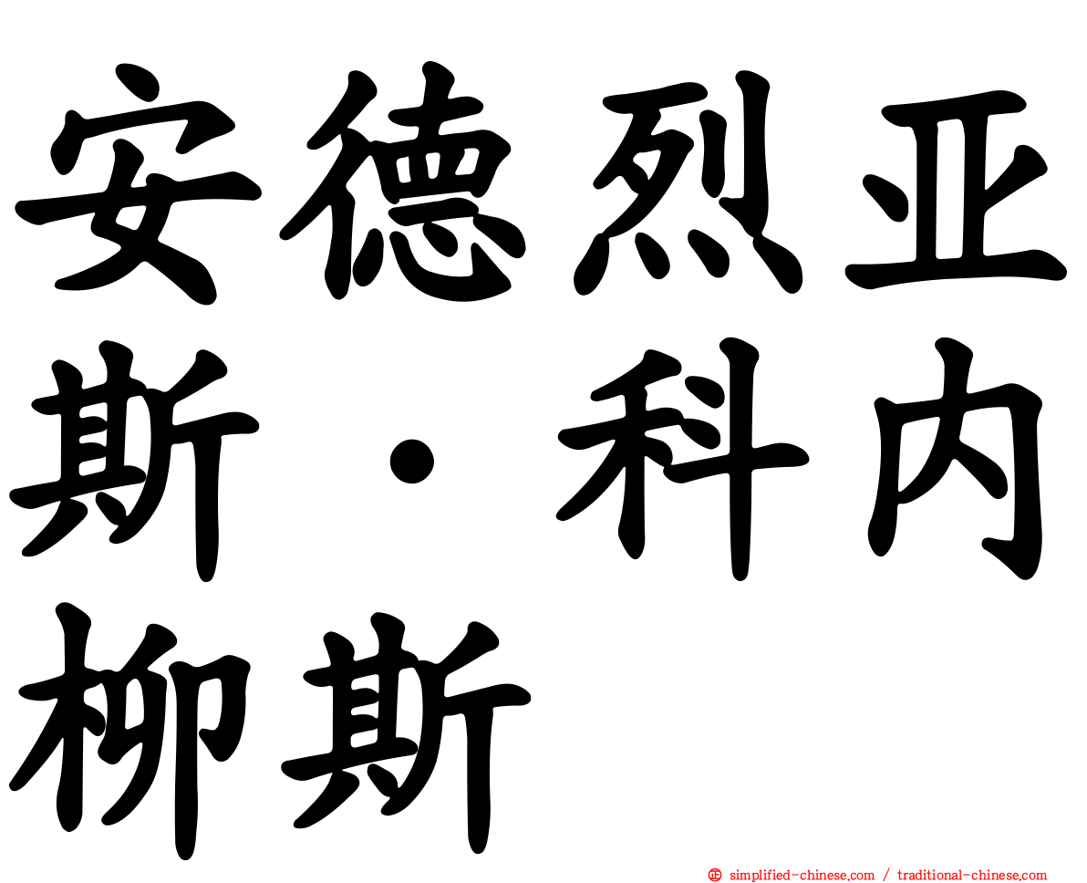 安德烈亚斯·科内柳斯