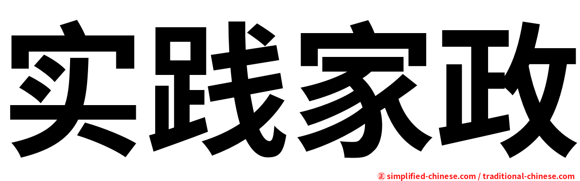 实践家政