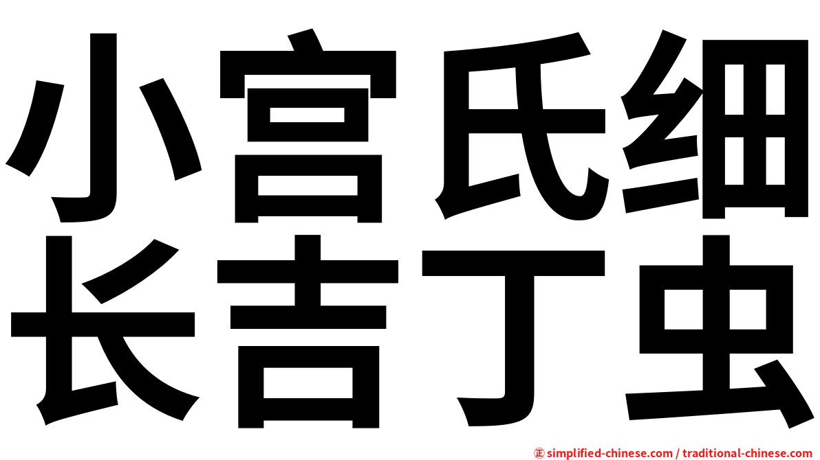 小宫氏细长吉丁虫