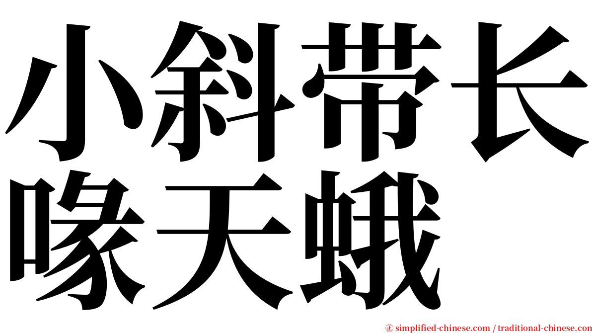 小斜带长喙天蛾 serif font