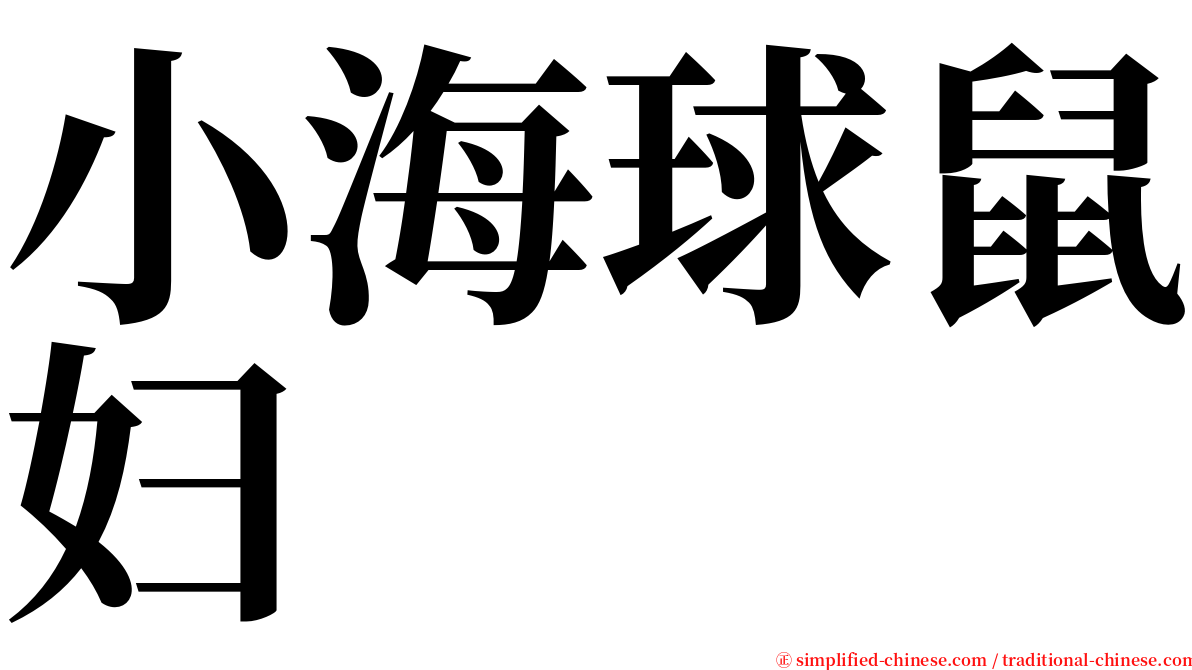 小海球鼠妇 serif font