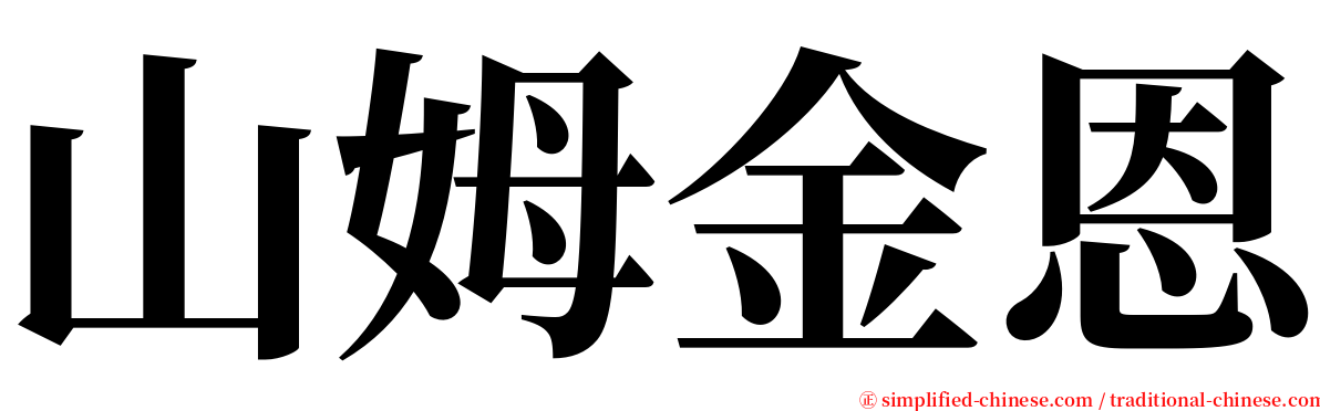 山姆金恩 serif font