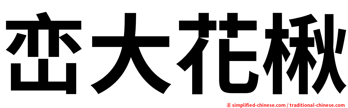 峦大花楸