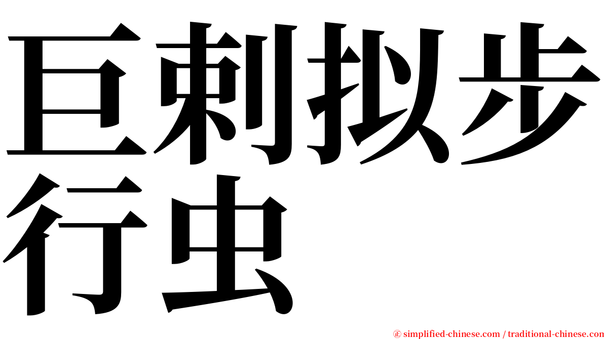 巨剌拟步行虫 serif font