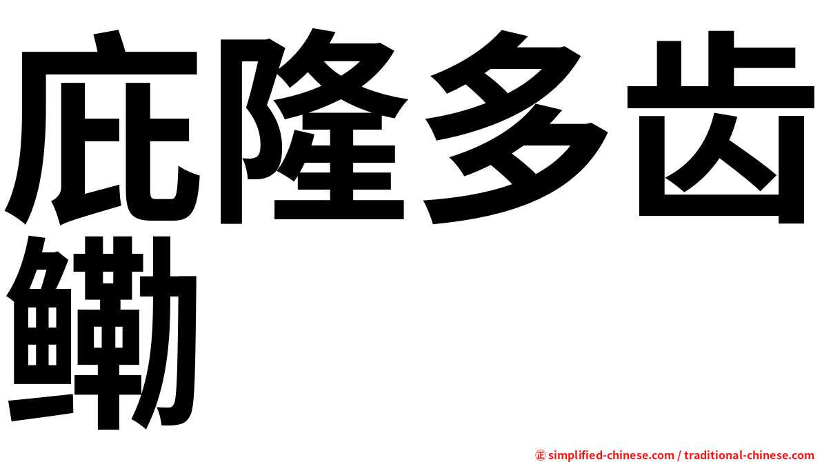 庇隆多齿鳓