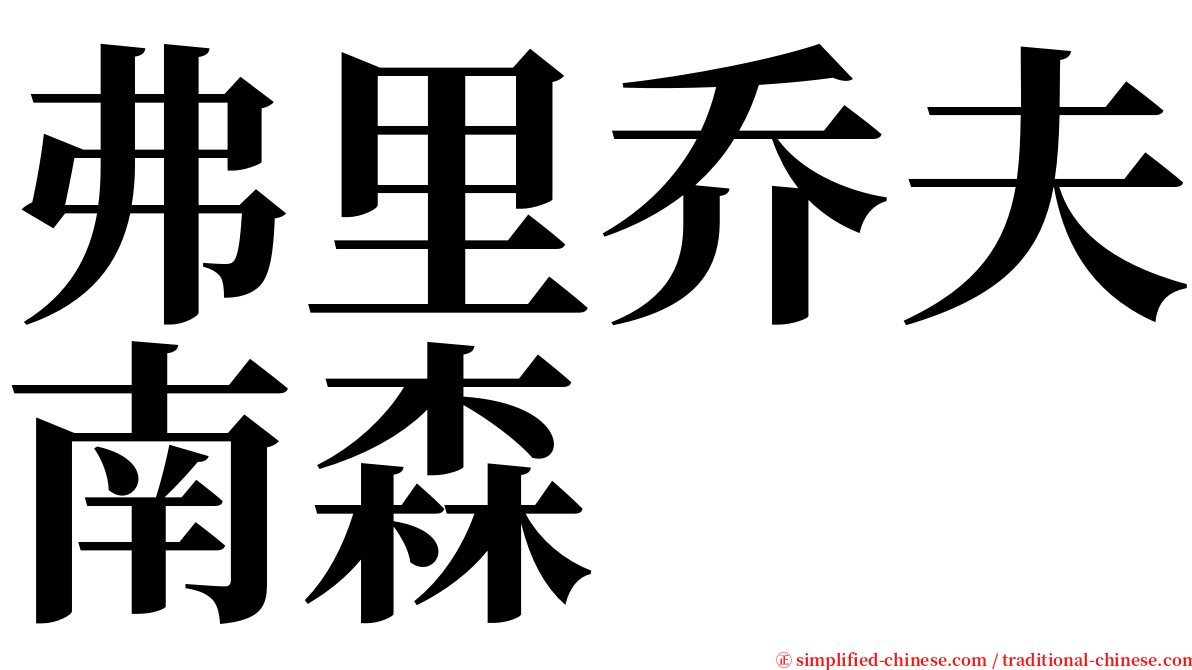 弗里乔夫南森 serif font