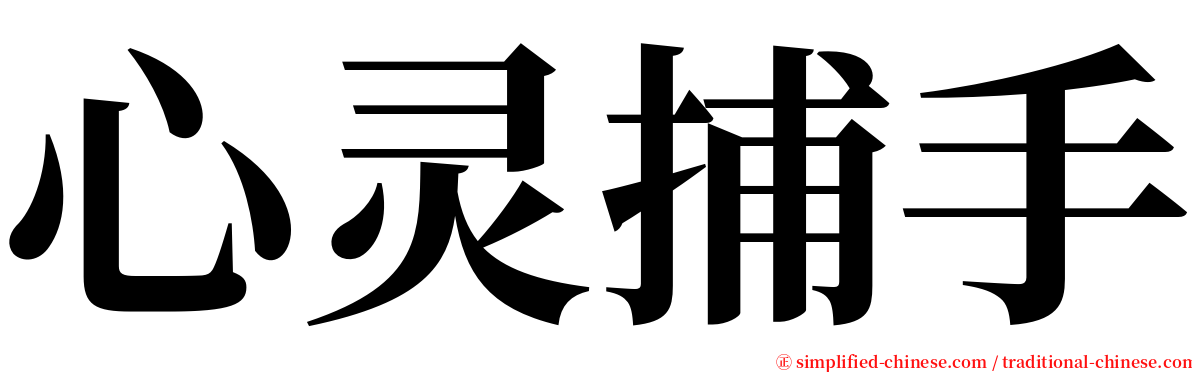 心灵捕手 serif font