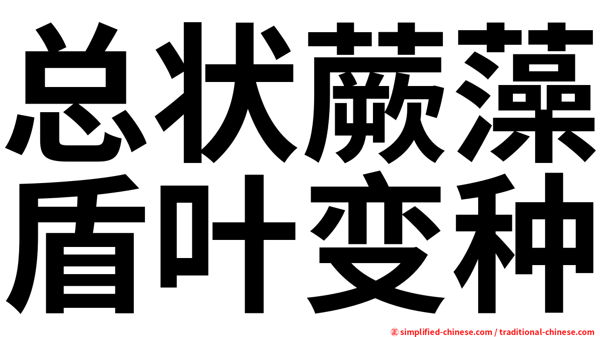 总状蕨藻盾叶变种