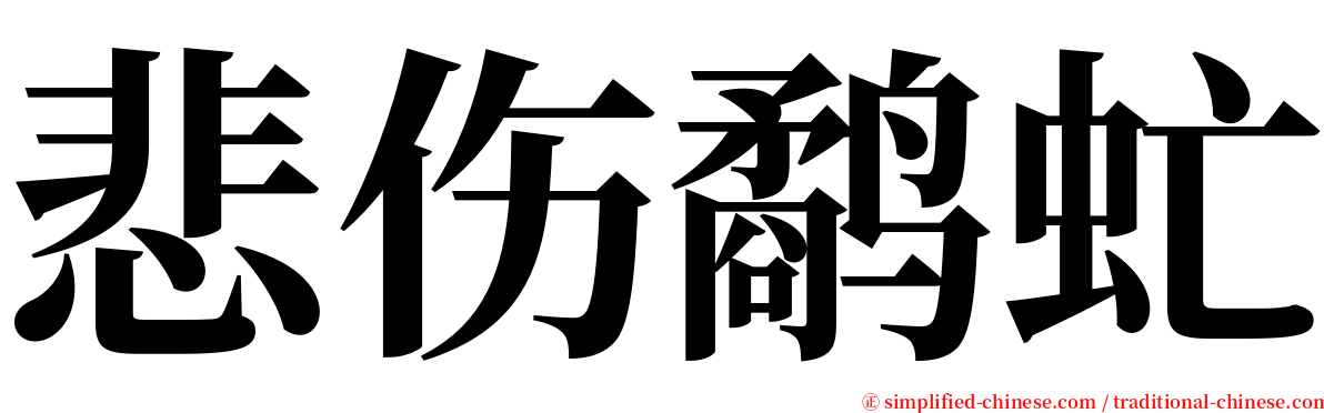 悲伤鹬虻 serif font