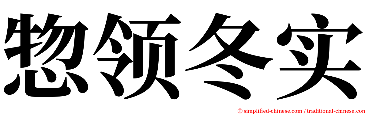 惣领冬实 serif font