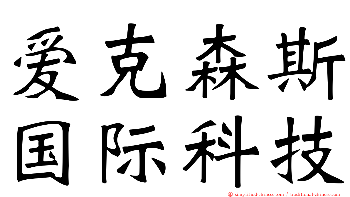 爱克森斯国际科技