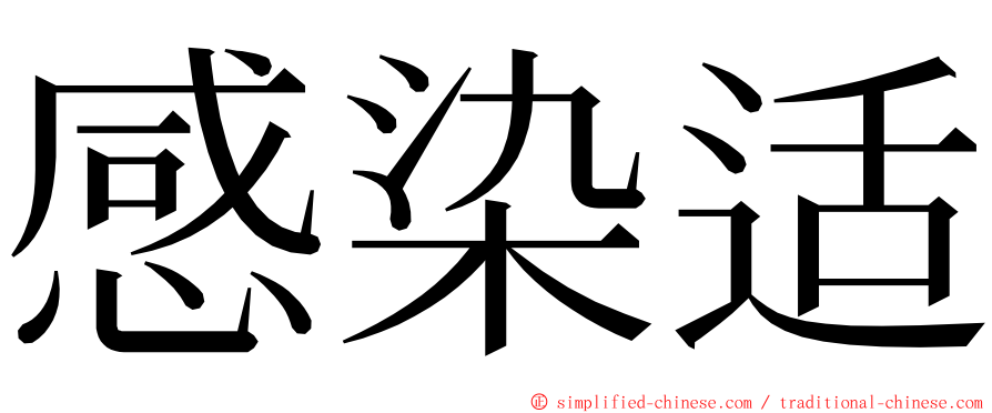 感染适 ming font