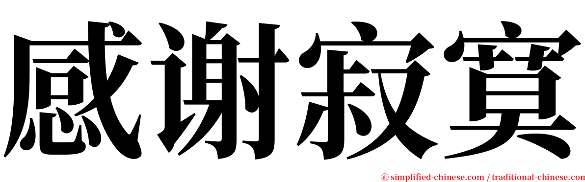 感谢寂寞 serif font