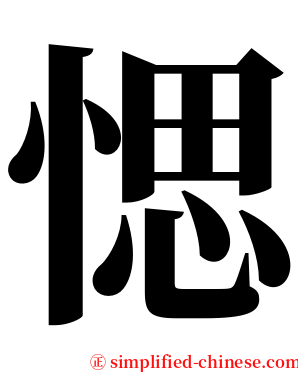 愢 serif font