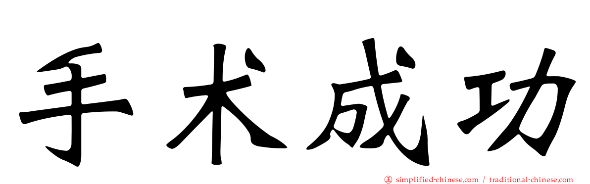 手术成功