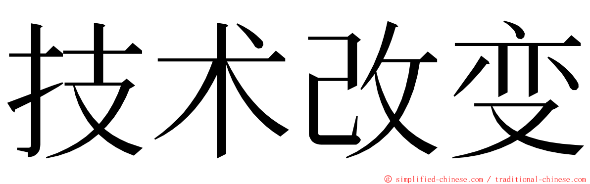 技术改变 ming font