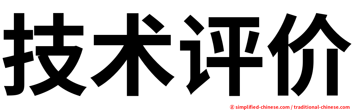 技术评价