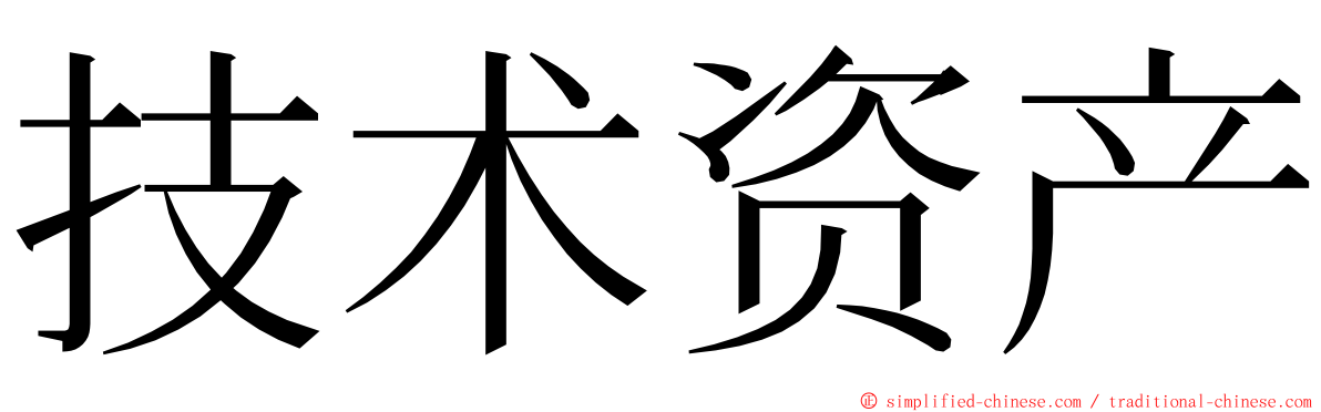 技术资产 ming font