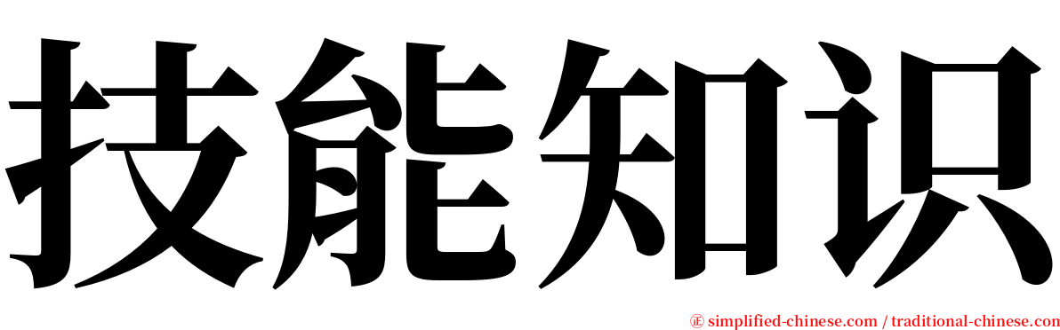 技能知识 serif font