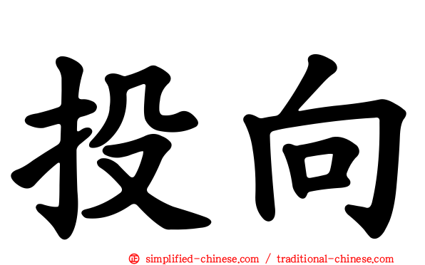 投向