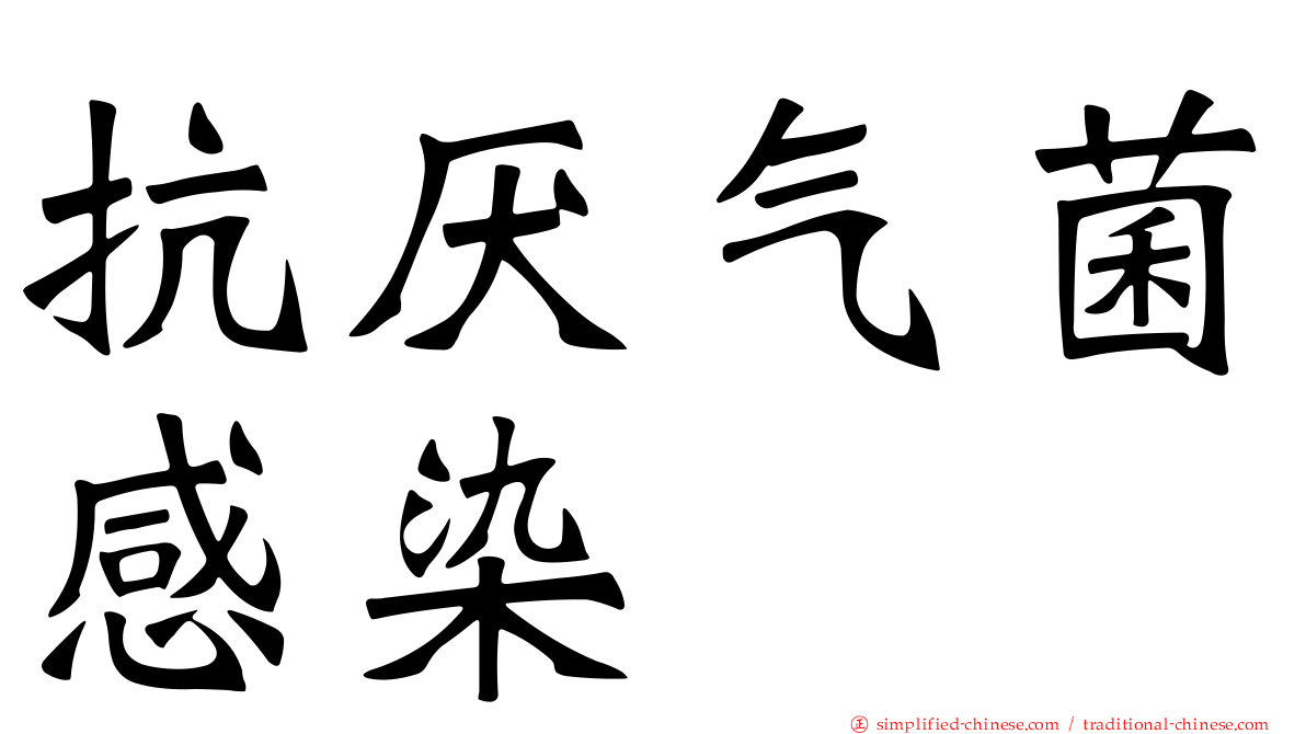 抗厌气菌感染