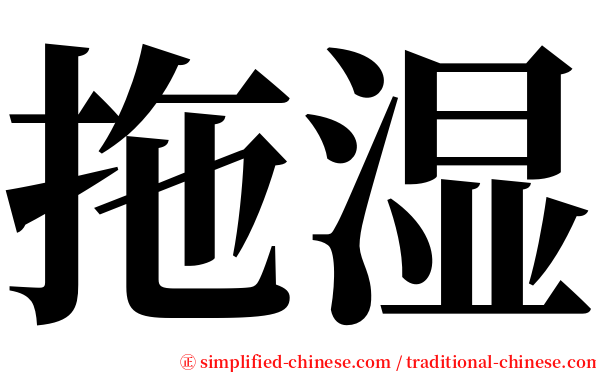 拖湿 serif font