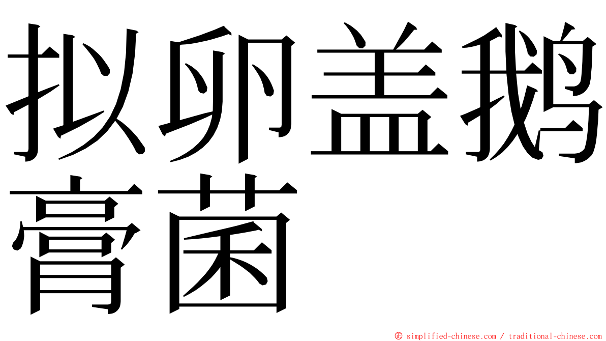 拟卵盖鹅膏菌 ming font