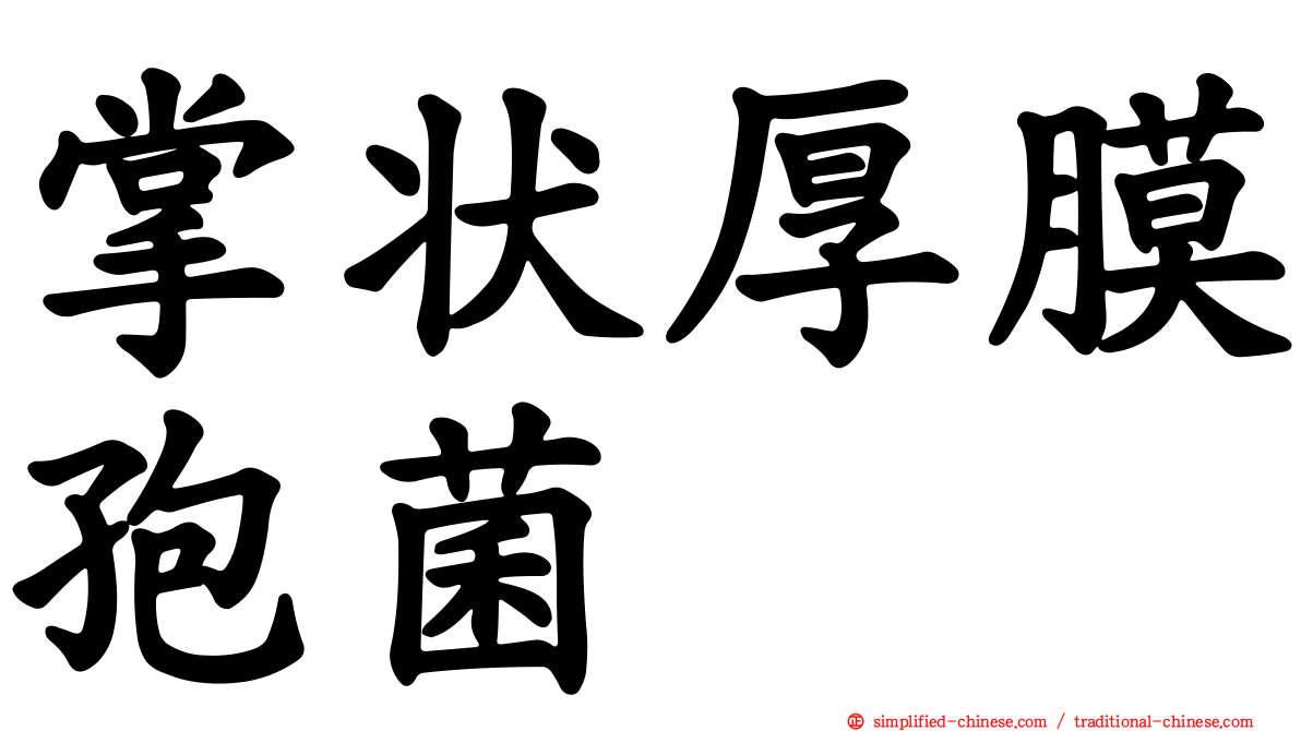 掌状厚膜孢菌